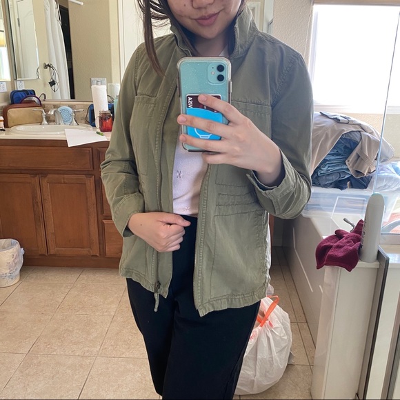 J. Crew Army Green Military Jacket - Picture 3 of 6